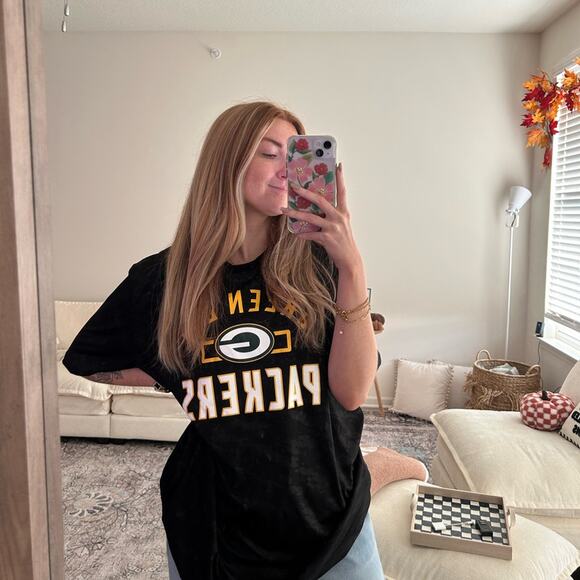 Fanatics Black Green Bay Packers Tee Xlarge - Picture 1 of 6